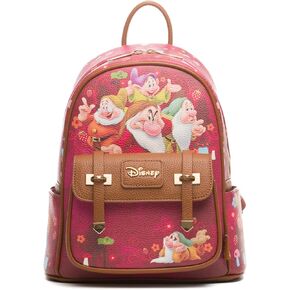Disney Snow White And The Seven Dwarfs 11" Vegan Leather Fashion Mini Backpack