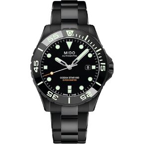MIDO Ocean Star 600 Chronometer - Swiss Automatic Watch for Men - Black Dial - Case 43.5mm - M0266083305100