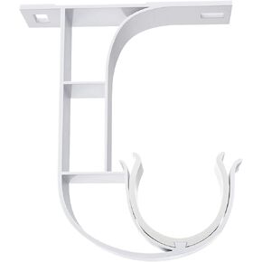 White Curtain Rod Bracket