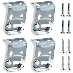 4 Pcs Metal Window Shade Brackets, Roller Window Shade Inside and Outside Mount Brackets, Curtain Rod Holder with Screws ﻿