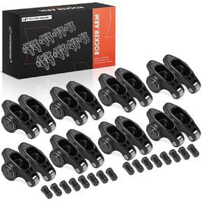 A-Premium 16Pcs Alloy Steel Engine Roller Rocker Arms with Needle Bearings Compatible with Ford SBF 302, 1.6 Ratio, 7/16" Studs