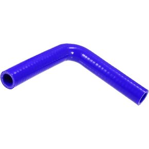Motoforti 19mm 0.75" ID 90 Degree Elbow Silicone Reducer Hose Pipe Bend Turbo Water Intercooler Blue Long-lasting