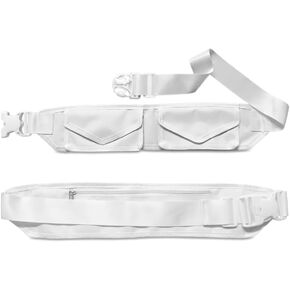 Premium Ihram Belt for Hajj & Umrah, Comfortable Pilgrim Waist Belt with Secure Zippered Pockets for Documents and Phones, Adjustable Waist Size 26’’-50’’ Inches Anti Theft Double Lock Buckle