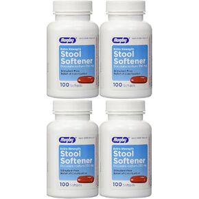 Docusate Sodium 250 mg softgels للحصول على راحة لطيفة وموثوقة من الإمساك العرضية 100 ناعمة لكل حزمة زجاجة من 4 زجاجات إجمالي 400 ناعمة