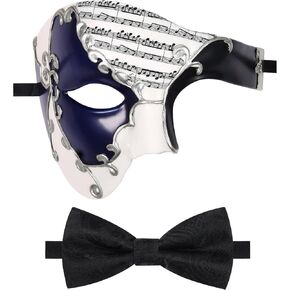 قناع Oidea Masquerade للرجال: قناع Phantom of the Opera Mask Assumeen Come Party Mask Venetian Mardi Gras Mask