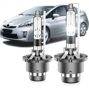 Fit for Toyota Prius 2006 2007 2008 2009 D4R Xenon HID Headlight Bulbs,350% Brightness,High Low Beam Light Bulb,8000K White Blue,Plug and Play,Pack of 2