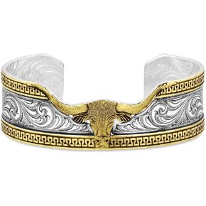 Montana Silversmiths منحوتة سوار الكفة الطويلة