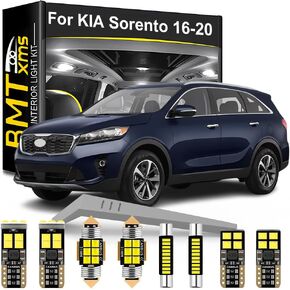 LED Interior Light Kit Replacement for KIA Sorento UM 2016 2017 2018 2019 2020, Super Bright 6000K White