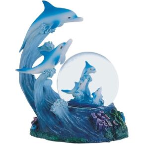 ICE Armor 5 "H Dolphin Glitter Snow Globe تمثال تمثال تمثال