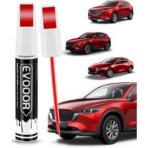 41V Soul Red Metallic Tricoat Touch Up Paint Compatible with Mazda Exact Match 2 in 1 Touch up Paint for Chips and Nicks Repair