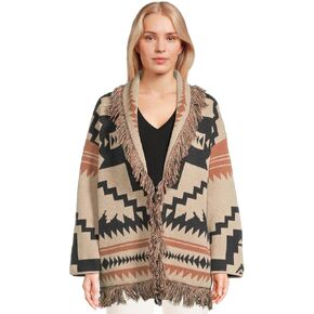 PENDLETON Women's Graphic Fringe Cardigan