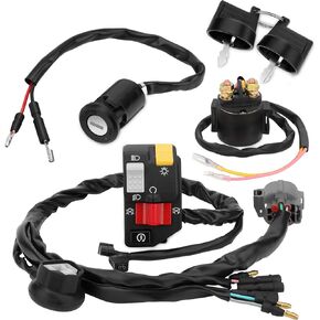 M MATI Handlebar Key Starter Relay Switch Kit for Honda TRX300EX 300EX Sportrax 300 1993-2006 35200-HM3-000 35020-HM3-A01 35200-HM3-903
