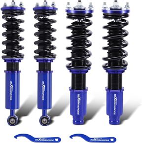 maXpeedingrods Coilovers for Honda CR-V 1996-2001 RD1 RD2 RD3 FWD & AWD, Height Adjustable Coilovers Suspension Kit, Preset Damping Shock Absorber Struts, Lowering Kit Blue