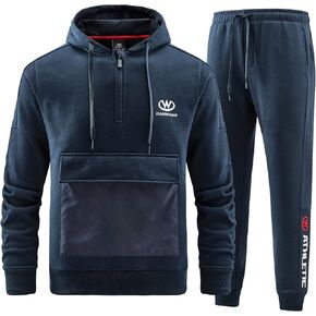 W JIANWANG Track Suits for Men Set 2 Piece Tracksuit Fashion Sweatsuits Outfits