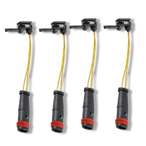 4 PCS Brake Pad Wear Sensor, Responsive Brake Alarm Cable, Waterproof and Heat-Resistant Replacement 2115401717 2205400617, Compatible with Mercedes-Benz E350 W211 W220 C300 C350 (Black)