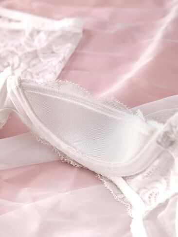 Lingerie Lace Babydoll 2 Piece Sexy Bra and Panty Sets S-XL in Saudi Arabia