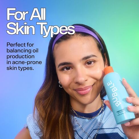 Bubble Skincare Fresh Start Gel Cleanser - Gentle Exfoliating Face Wash for Oily Skin - Formulated with Aloe Vera Juice + Caffeine to Protect and Soothe Complexion (50ml) in Saudi Arabia