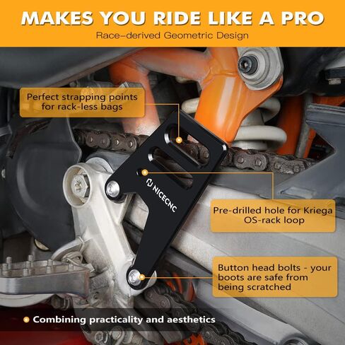 حرس مسند قدم المسافرين حراس حراس كعب الحراس يتوافقون مع 690 enduro/enduro r 2008-2023 ، متوافق مع husqvarna 701 enduro/supermoto 2016-2023 ، الأسود ، انظر التنسيق in Kuwait