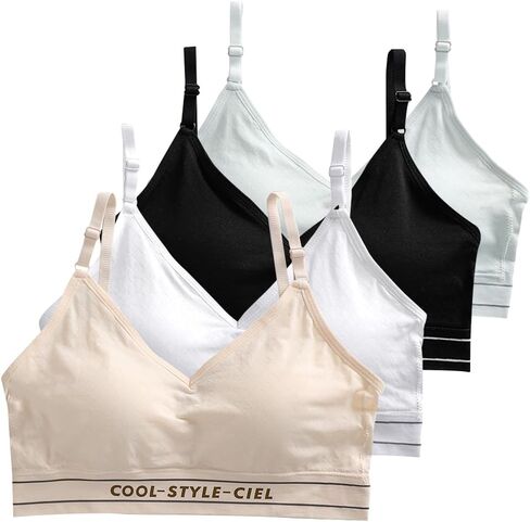 Sports Bras for Girl Ages 10-18 Years Old Teen Girls Trainning Bra Vest Camisole Bra Kids Wireless Running Bras in Saudi Arabia