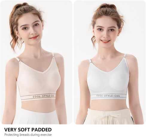 Sports Bras for Girl Ages 10-18 Years Old Teen Girls Trainning Bra Vest Camisole Bra Kids Wireless Running Bras in Saudi Arabia