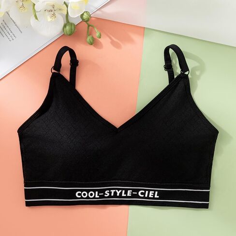 Sports Bras for Girl Ages 10-18 Years Old Teen Girls Trainning Bra Vest Camisole Bra Kids Wireless Running Bras in Saudi Arabia