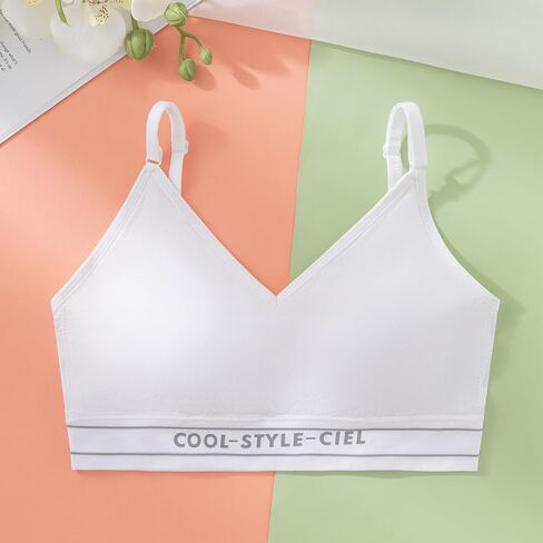 Sports Bras for Girl Ages 10-18 Years Old Teen Girls Trainning Bra Vest Camisole Bra Kids Wireless Running Bras in Saudi Arabia