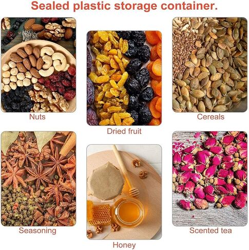 8 oz Amber Plastic Cosmetic Jars Leak Proof Container with Black Lid for Cream, Lotion, Powder, ointment, Beauty Products etc, 6 Pcs. in Kuwait