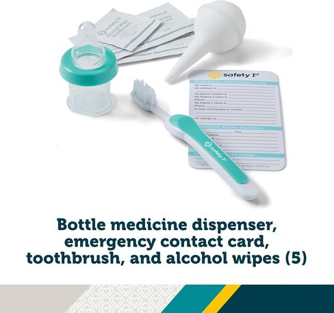 Safety 1st Deluxe Baby Healthcare and Grooming Kit, Arctic Blue, Newborn Baby Essentials, One Size, 25 Pieces in Kuwait