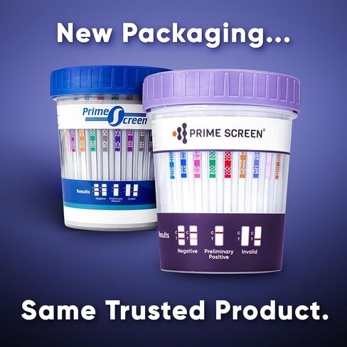 Prime Screen-12 Panel Multi Drug Urine Test Compact Cup (AMP,BAR,BUP,BZO,COC,mAMP/MET,MDMA,MOP/OPI,MTD,OXY,PCP,THC) C-Cup-[1 Pack] in Saudi Arabia