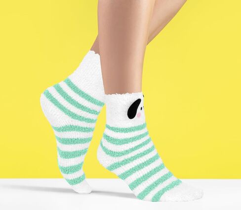 Benefeet Sox Cute Fuzzy Socks for Women Girls Funny 3D Dog Fluffy Socks Soft Cozy Animal Fleece Socks Warm Slipper Socks in Saudi Arabia