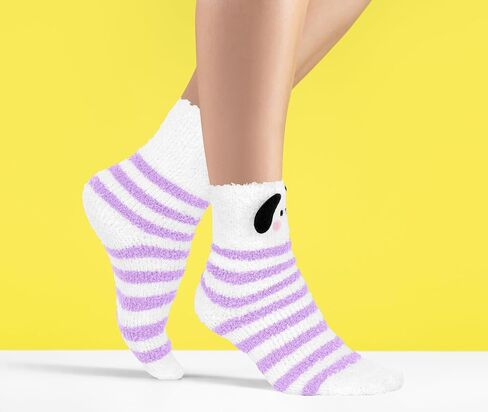 Benefeet Sox Cute Fuzzy Socks for Women Girls Funny 3D Dog Fluffy Socks Soft Cozy Animal Fleece Socks Warm Slipper Socks in Saudi Arabia
