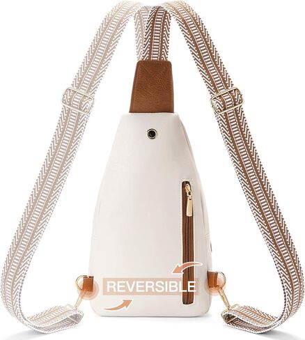 GAEKEAO Sling Bag for Women Crossbody Bags Fanny Pack Vegan Leather Chest Bag Travel Shoulder Belt Purse Backpack Gifts in Kuwait