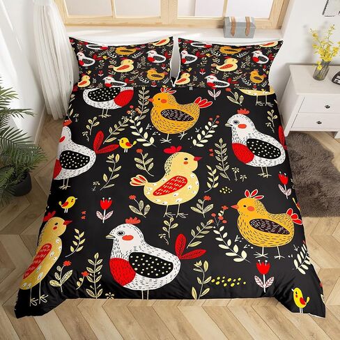 Erosebridal Kawaii Giraffe Comforter Cover Cartoon Rainbow Bed Set for Kids Toddler, Cute Animal Duvet Cover Full Size Lovely Pink Bedding Sets, Orange Blue Love Hearts Bedspread Cover in Saudi Arabia