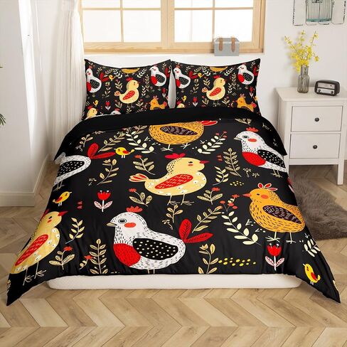 Erosebridal Kawaii Giraffe Comforter Cover Cartoon Rainbow Bed Set for Kids Toddler, Cute Animal Duvet Cover Full Size Lovely Pink Bedding Sets, Orange Blue Love Hearts Bedspread Cover in Saudi Arabia