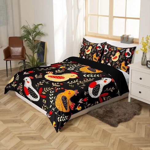 Erosebridal Kawaii Giraffe Comforter Cover Cartoon Rainbow Bed Set for Kids Toddler, Cute Animal Duvet Cover Full Size Lovely Pink Bedding Sets, Orange Blue Love Hearts Bedspread Cover in Saudi Arabia