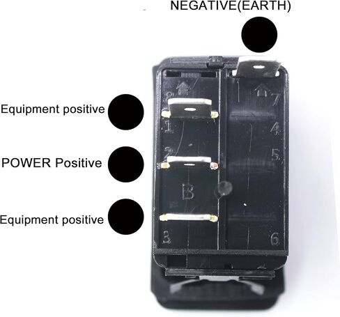 X-Haibei مقاوم للماء 3 أوضاع روكر التبديل 12 فولت 24 فولت SpDT ON Off ON 4 Pin Red LED Light for Boat Car RV in Kuwait