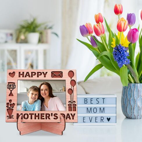 PETCEE Love At First Sight Mothers Day Picture Frames for Baby from Mom First Mothers Day Photo Frames Gifts for Newborn New Baby New Mom Mom to be New Parents Boys Girls Baby Nursery Decor in Saudi Arabia
