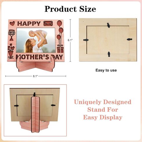 PETCEE Love At First Sight Mothers Day Picture Frames for Baby from Mom First Mothers Day Photo Frames Gifts for Newborn New Baby New Mom Mom to be New Parents Boys Girls Baby Nursery Decor in Saudi Arabia