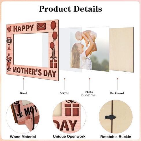 PETCEE Love At First Sight Mothers Day Picture Frames for Baby from Mom First Mothers Day Photo Frames Gifts for Newborn New Baby New Mom Mom to be New Parents Boys Girls Baby Nursery Decor in Saudi Arabia