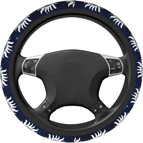 Supernatural Steering Wheel Cover for Women Men Anti-Slip Breathable and Sweat Absorption Universal Cute Steering Wheel Protector Car Accessories -034 in Kuwait