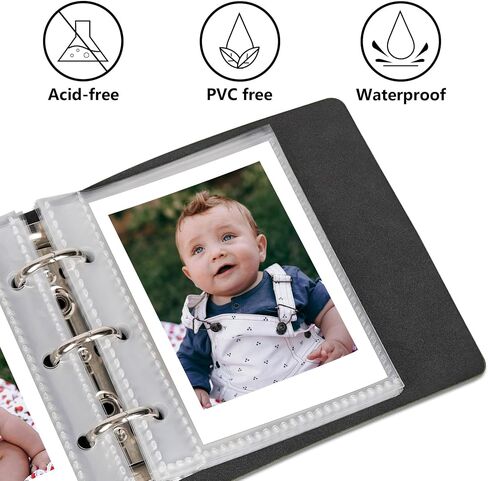Vienrose 80 جيوب ميني Polaroid Photo Album 2x3 Inch Pictrue Book ، 3 Ring Kpop Photocard Binder for Fujifilm Instax Mini 12 11 9 8 7s 25 26 40s 90 Evo Z2300 and Zip Printer ، Green 1 Pack in Saudi Arabia