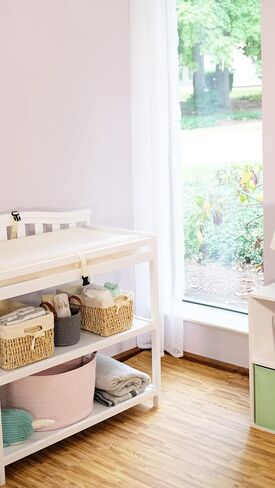 Naturepedic Organic Contoured Changing Pad for Changing Table, Changing Pad Cover Sold Separately, 4-Sided in Saudi Arabia
