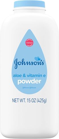 Johnson?s Baby Powder with Naturally Derived Cornstarch Aloe & Vitamin E, Hypoallergenic (Value Pack of 3) in Saudi Arabia