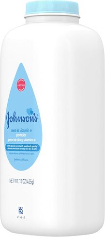 Johnson?s Baby Powder with Naturally Derived Cornstarch Aloe & Vitamin E, Hypoallergenic (Value Pack of 3) in Saudi Arabia