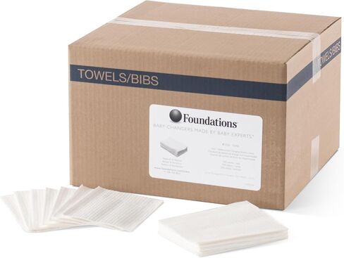 Foundations 2-Ply Disposable Waterproof Paper Liners for Baby Changing Station, Doctor's Offices, Care Centers (500 Pack) in Saudi Arabia