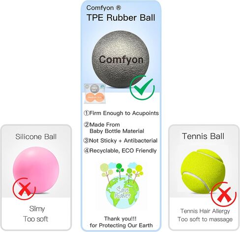 Massage Lacrosse Ball for Myofascial Release, Deep-Tissue Massage, Sore Muscles, Trigger Point Therapy, Muscle Knots, Targeted Foot Pain Relief and Yoga Therapy in Saudi Arabia