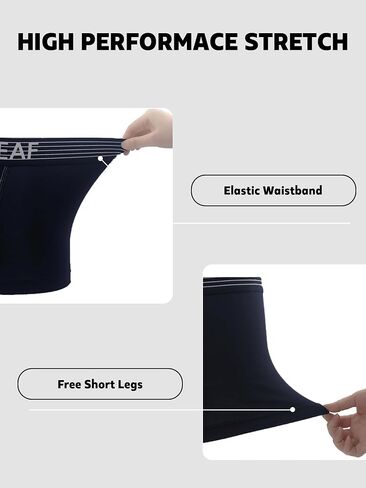 ملخصات ملاكمة للرجال Colorflefleaf Underwea رايون ناعمة مصنوعة من ملخصات Bamboo Boxer للرجال مع حقيبة ثلاثية الأبعاد مفتوحة ذبابة in Kuwait