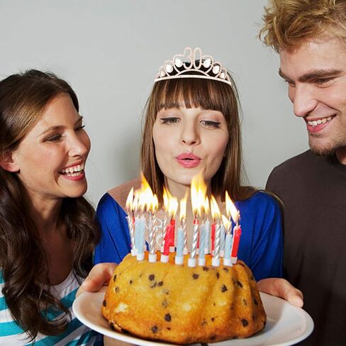 Ondder Rose Gold Birthday Sash و Crown Tiara للنساء عيد ميلاد تاج و Crown للنساء in Kuwait