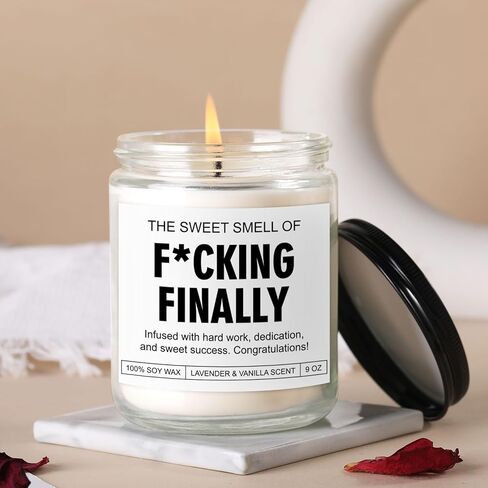 Scented Candle, 2025 Graduation Gifts for Her & Him, College, High School, Masters Degree, Nursing, Law School, Phd, Nurse Graduation Gifts for Women & Men, Funny Congratulations Grad in Saudi Arabia