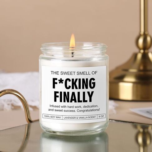 Scented Candle, 2025 Graduation Gifts for Her & Him, College, High School, Masters Degree, Nursing, Law School, Phd, Nurse Graduation Gifts for Women & Men, Funny Congratulations Grad in Saudi Arabia